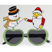 SANTA & SNOWMAN GLASSES
