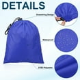 thumbnail image 4 of Uxcell Travel Storage Bags with Toggle Waterproof 210D Polyester Drawstring Bag Stuff Sack Cinch Bag Sapphire Blue 14 x 16 Inch, 4 of 7
