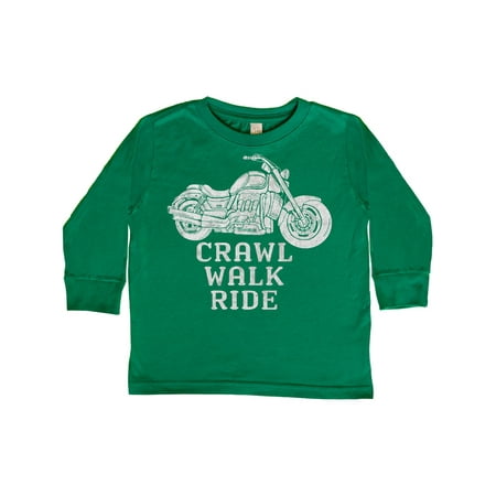 

Inktastic Crawl Walk Ride Motorcycle Gift Toddler Boy or Toddler Girl Long Sleeve T-Shirt