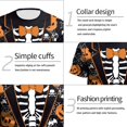 thumbnail image 4 of Men's Halloween T-Shirts 3D Skull Print Short Sleeve T-Shirt Casual Round Neck Novelty Street Fashion Shirts, 4 of 8