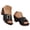 Black, variant on Dakaela Women's Heeled Sandals Open Toe Low Chunky Heels Dress Casual Pumps Summer Backless Mules Slip on Party Wedding Shoes Black 6