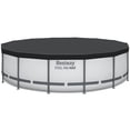 thumbnail image 6 of Bestway: Steel Pro MAX - 14' x 42", Grey -Round Above Ground Swimming Pool Set, ClickConnect Frame, Tritech, Filter Pump-Ladder-Cover, 3440 Gal Water, 6 of 9