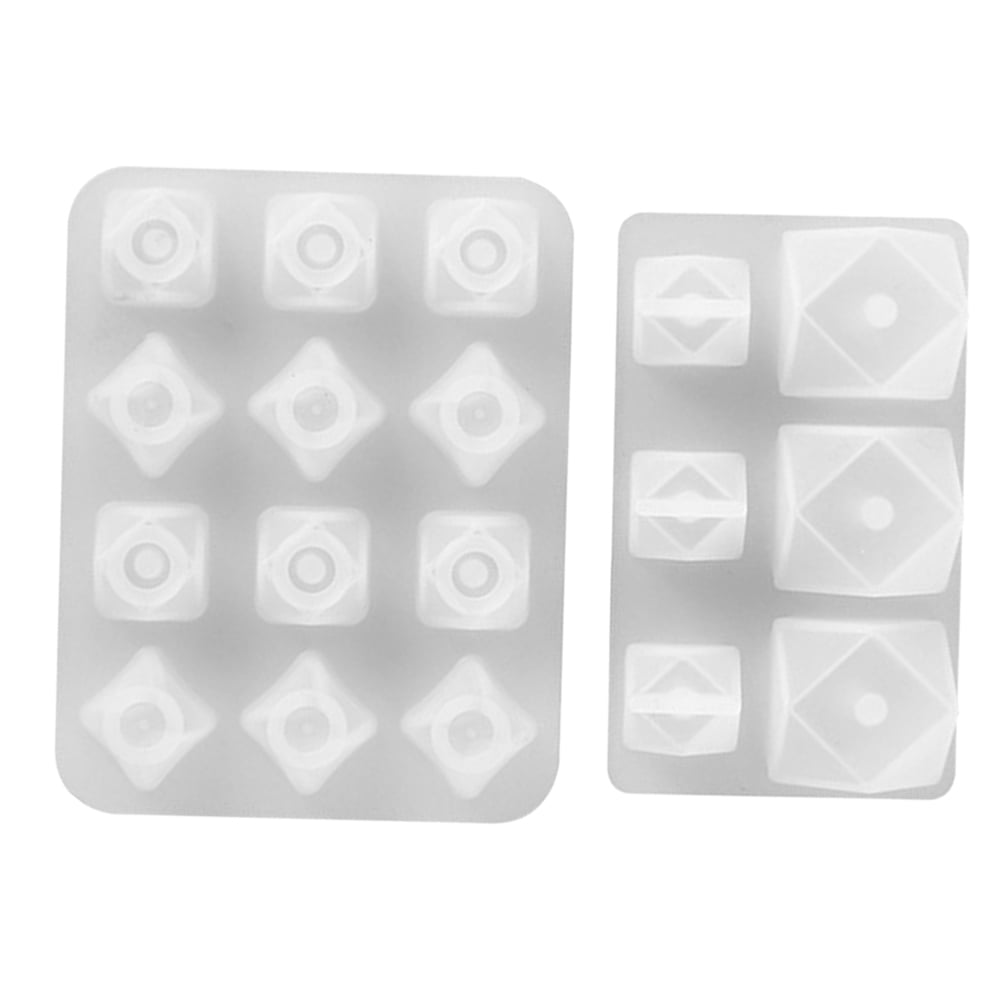 2pcs Various Styles DIY Silicone Bead Mold Jewelry Pendant Beads