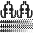 thumbnail image 1 of HEALEEP 80pcs Board Mount Hook for Pegboard Plastic Jshape for Storage and Organization, 1 of 8