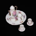 thumbnail image 6 of 8Pcs/Set 1/6 Porcelain Dining Ware Teapot Dish Miniature Dolllhouse Accessories, 6 of 7