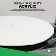 thumbnail image 6 of Mobile Pro Shop (White) Acrylic Turntable Mat - 12" Vinyl Record Player Slipmat - Anti-Static & Noise Reducing Platter Mat for LP Players, 6 of 8