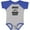 Baseball Heather and Royal, variant on Inktastic Daddys Biking Buddy Boys or Girls Baby Bodysuit