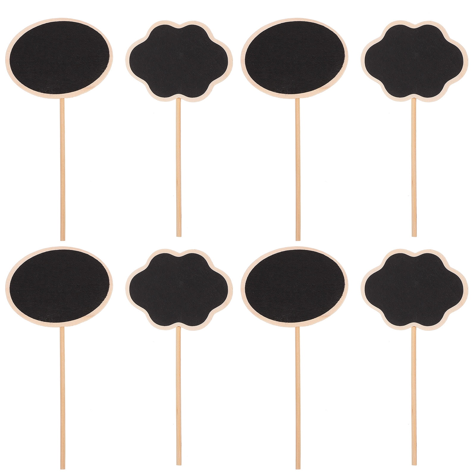 20pcs Garden Mini Wooden Chalkboard Plant Markers Creative Blackboard Signs