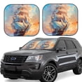 thumbnail image 1 of Easygdp Sailing Ship Ocean Sunset for 2 PCS Foldable Car Sun Shade Front Windshield Sun Protection Cover for Car, SUV, Truck-Small, 1 of 6