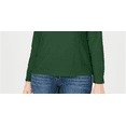 thumbnail image 6 of KAREN SCOTT Womens Green Zippered Long Sleeve Crew Neck Sweater Size: XL, 6 of 6