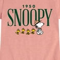 thumbnail image 3 of Peanuts - 1950's Camper Snoopy - Toddler And Youth Girls Short Sleeve Graphic T-Shirt, 3 of 6