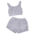 thumbnail image 3 of MKLEKYY Conjunto Casual De Dos Piezas Para Mujer, Camiseta Sin Mangas Y Pantalones Cortos De Color Liso, Ropa De Dormir Cómoda Y Ropa De Estar Por Casa., 3 of 3