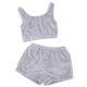 thumbnail image 3 of MKLEKYY Conjunto Casual De Dos Piezas Para Mujer, Camiseta Sin Mangas Y Pantalones Cortos De Color Liso, Ropa De Dormir Cómoda Y Ropa De Estar Por Casa., 3 of 3