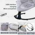 thumbnail image 2 of JieC Baby Swing for Newborns - Electric Motorized Infant Swing with Bluetooth Music, 12 Preset Melodies & Remote,Gray, 2 of 7