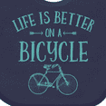 thumbnail image 4 of Inktastic Life's Better on a Bicycle Girls Baby Bib, 4 of 4