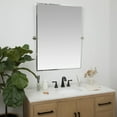 thumbnail image 3 of Hamilton Hills Large Pivot Rectangle Mirror With Brushed Chrome Wall Anchors, 3 of 9