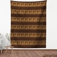 thumbnail image 3 of Ambesonne Safari Fabric by the Yard Upholstery, Leopards Geometric Shapes, 5 Yards, Dark Brown Caramel, 3 of 4