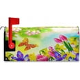 thumbnail image 4 of Spring Mailbox Covers, Spring Flowers Butterfly Mailbox Covers Oxford Cloth Post Box Cover with Magnetic Strip for Garden Yard Decor, 4 of 6