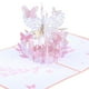 thumbnail image 4 of Toystoory 3D cumpleaños Pop Up flor saludo tarjeta de papel en blanco sobre aniversario Acción de Gracias Navidad vacaciones regalo mujeres artesanía Kits de decoración para fiestas Púrpura Toystoory HA010337-02, 4 of 6