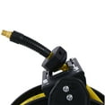 thumbnail image 7 of Air Reel Retractable 3/8 Inch x 50Ft Premium Commercial Flex Hybrid Polymer Hose Max 300 PSI Heavy Duty Steel Frame,Black+Yellow+screw,13.80"Lx5.00"Wx15.00"H, 7 of 7