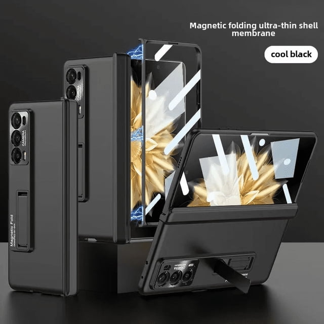 Funda para teléfono Honor Magic V2, carcasa rígida ultrafina mate con soporte magnético y clip, sencilla y moderna, compatible con Huawei V2