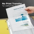 Comix 500Pack Clear Sheet Protectors for 3 Ring Binders, Plastic