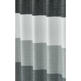 thumbnail image 3 of Waffle Weave Ombre Stripe Fabric Shower Curtain with 12 hooks, Black,72" W x 72" H, 3 of 9
