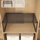 thumbnail image 1 of Rack organizador de estanterías de armarios expandible 12,2"x10,6"x10,6-14,96" Metal apilable negro/blanco apilable ahorrador de espacio | Cocina, baño, despensa, encimera de café, despacho en casa, 1 of 6