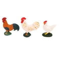 thumbnail image 4 of Farm Chicken Animal Toys, Farm Animals Model Vivid Details Decorative 4Pcs Simulated Portable  For Display, 4 of 8
