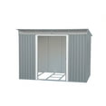 thumbnail image 5 of DuraMax Outdoor Storage Shed with Pent Roof Skylight, 8' x 6' x 6', Light Gray, 5 of 10