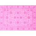 thumbnail image 1 of Ahgly Company Indoor Rectangle Oriental Pink Traditional Area Rugs, 7' x 9', 1 of 4