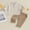 Khaki, variant on Kids Boys Summer Outfits Solid Color Buttons Short Sleeve Shirts and Elastic Waist Long Pants 2Pcs Clothes Set