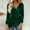 Sequin velvet tops-Green, variant on Velvet Tops for Women Plus Size Ladies' fashionable casual solid color gold velvet sequin long sleeved V-neck top Gray XXL