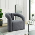 thumbnail image 2 of Manhattan Comfort Darian Solid Wood Frame Accent Chair in Gray, 2 of 7