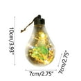thumbnail image 3 of Xihbxyly Colgante para Árbol de Navidad, Decoración Led Brillante, Diseño Transparente, Ambiente Festivo, Ideal para Fiestas, Cálido Regalo Navideño, Funciona con Pilas, 1 Unidad, 5 X 5 X 15 Cm, 3 of 3