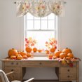 thumbnail image 4 of Farmhouse Daisy Tie Up Valance Curtains for Windows, Kitchen Curtains Window Treatments, Country Vintage Retro Floral Blossom Short Window Shades Valances for Bedroom Bathroom Cafe 42"x18", 4 of 8