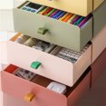 thumbnail image 3 of Dinheiro Organizador De Escritorio, Cajones De Almacenamiento Apilables, para Almacenamiento De Maquillaje, Accesorios De Organización De Baño, 1 Cajones, 21*20*8cm, 3 of 5
