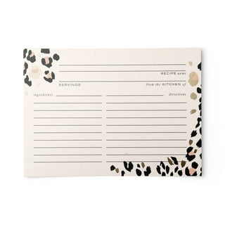 60 Packs Recipe Cards 4x6 Inch Double Sided Blank Recipe Cardstock Index  Cards