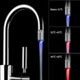 thumbnail image 2 of Couleur de Jet Pivotant Changeant LED Robinet Évier de Cuisine Mitigeur Robinet d'Eau, 2 of 8