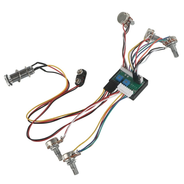 3 Way Guitar Wiring Harness Dual Potentiometer Practical Amplified Bass Guitar Accessories