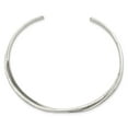 thumbnail image 2 of Sterling Silver Bracelet Cuff Women's mm 7.5 ined Plain 3 Ha mmered Bands Bangle, 2 of 4