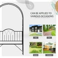 thumbnail image 5 of Outsunny Metal Customizable and Two-Trellis Design Garden Bench Black, 5 of 9