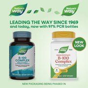 Nature's Way B-100 Complex Capsules, High Potency, Supports Cellular Energy and Nerve Health*, 8 B-Vitamins, 100ct