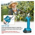 thumbnail image 4 of Electric Scissors Cordless Pruning Shear Garden Rechargeable Battery Pruner Bonsai Tools Supplies ,Less Effort, 4 of 5