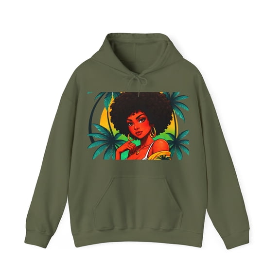 Caribbean queen hooded Sweatshirt