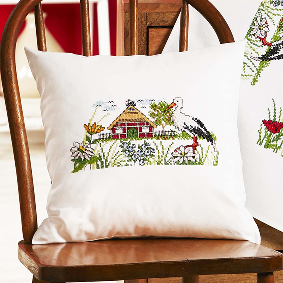 Herrschners® Along the Coast Pillow Cover Stamped Embroidery Kit