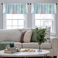 thumbnail image 4 of LALILO Kitchen Curtain Valance Baby Shower Greeting Card Rod Pocket Window Curtain 52"x 18" Set of 2, 4 of 5