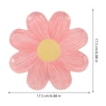 thumbnail image 4 of MOVTOTOP 10Pcs Boho Style Flower Shaped Disposable Paper Plates In Pink And Burgundy 6.88X6.88X0.04In, 4 of 8