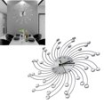 thumbnail image 4 of Large 3D DIY Wall Clock, Round Design Clock Fashionable Light Luxury Art  For Home, 4 of 8
