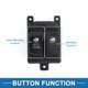 thumbnail image 3 of Interruptor de ventana eléctrica Unique Bargains para el lado del conductor delantero para Hyundai Accent 2006-2007 Negro, 3 of 7